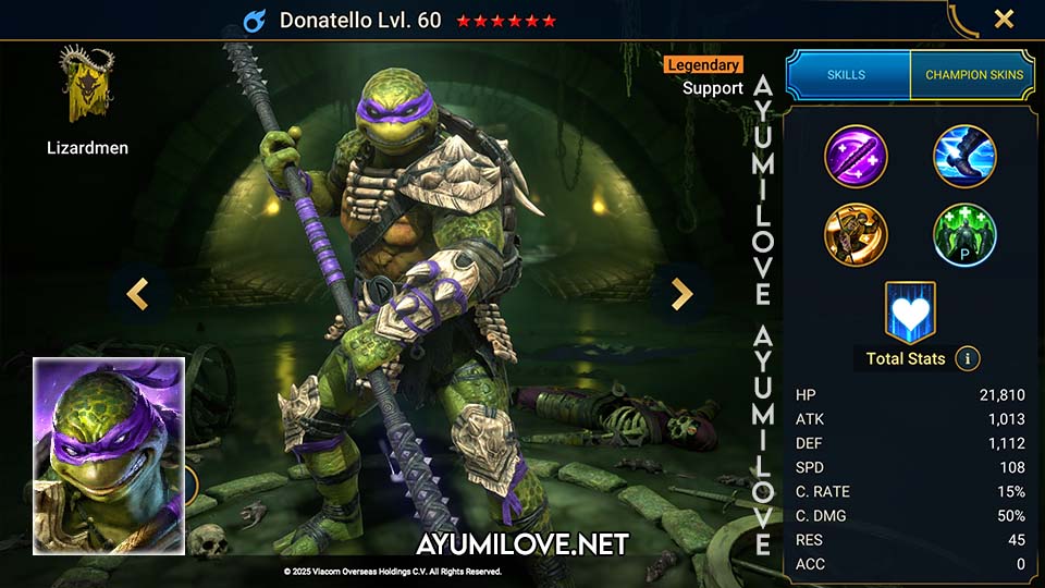 Raid Shadow Legends Donatello Champion Lore