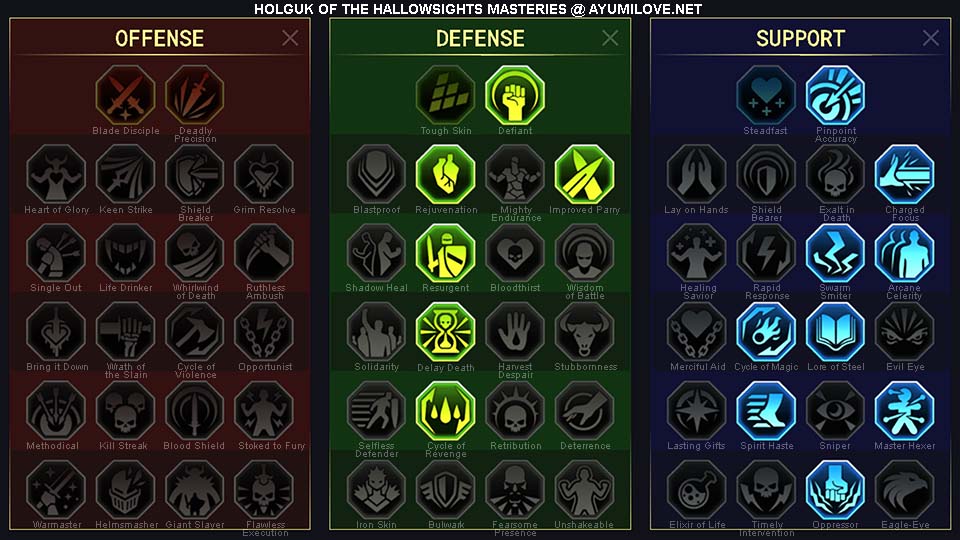 Raid Shadow Legends Holguk of the Hallowsights PvP Masteries Guide