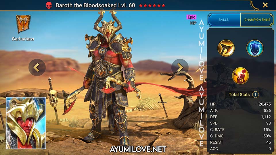 Baroth the Bloodsoaked | Raid Shadow Legends - AyumiLove