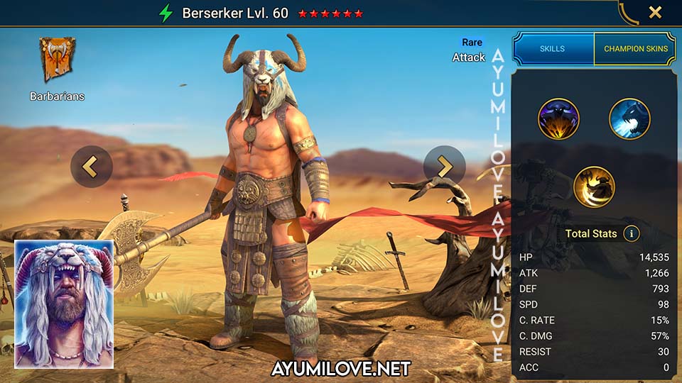 Berserker  Raid Shadow Legends - AyumiLove