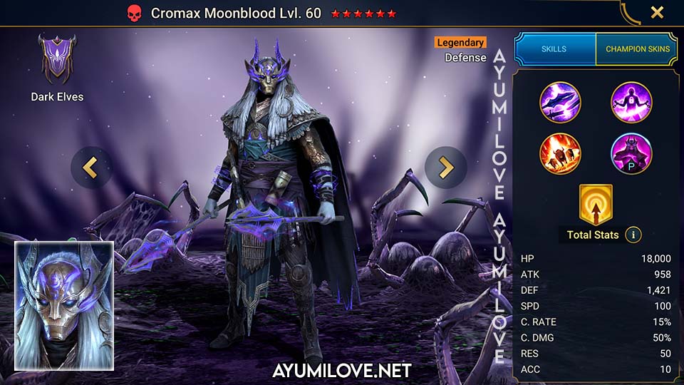 Cromax Moonblood | Raid Shadow Legends - AyumiLove