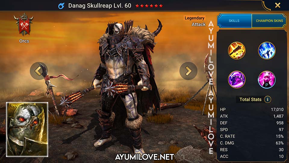 Danag Skullreap | Raid Shadow Legends - AyumiLove