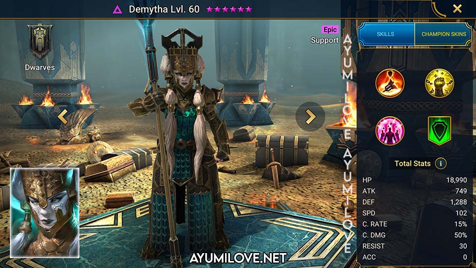 Demytha Raid Shadow Legends Ayumilove