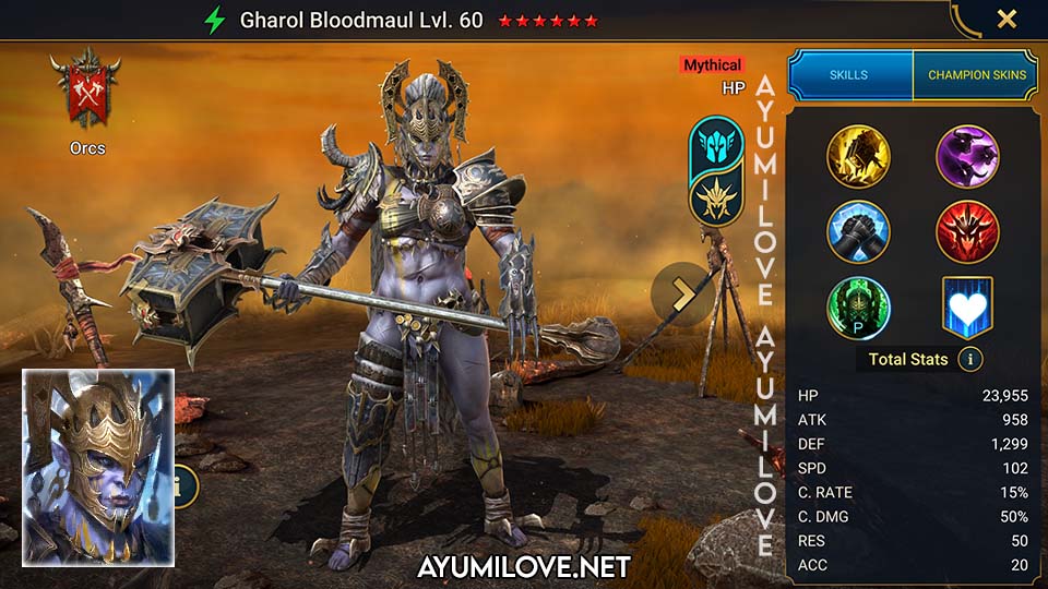 Gharol Bloodmaul | Riad Shadow Legends - AyumiLove