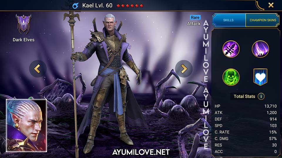 raid shadow legends avenger elf character