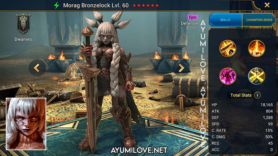 Morag Bronzelock Raid Shadow Legends Ayumilove