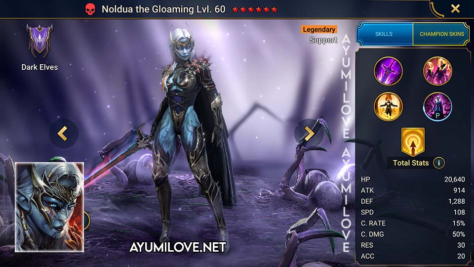 Noldua the Gloaming Champion Lore | Raid Shadow Legends - AyumiLove
