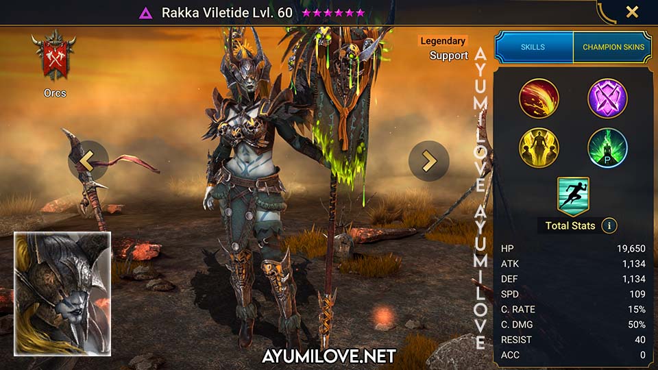 Rakka Viletide | Raid Shadow Legends - AyumiLove