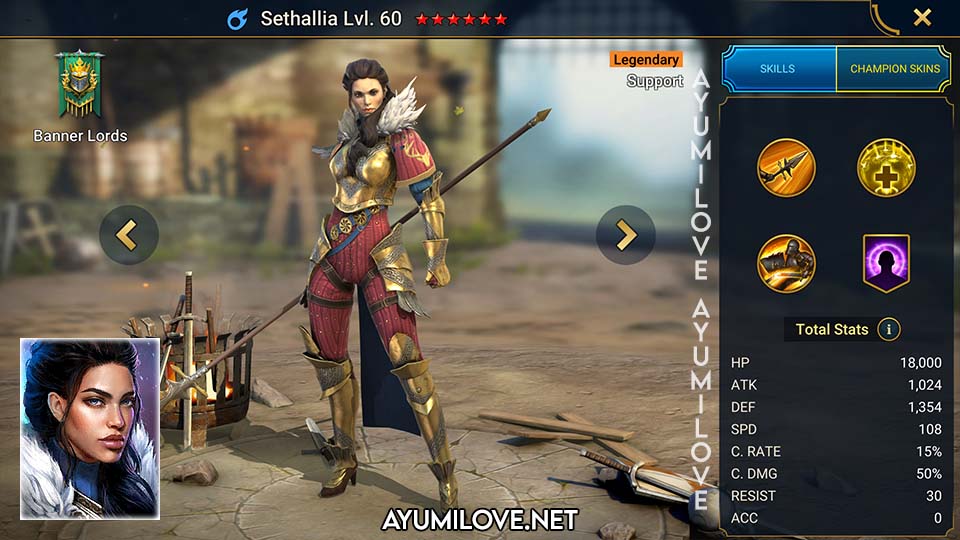 sethallia raid shadow legends ranking