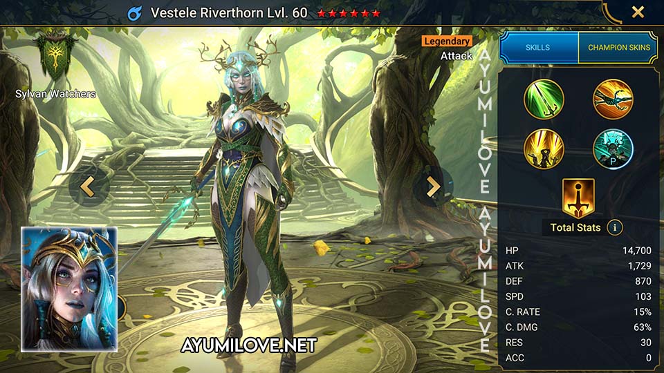 Vestele Riverthorn | Raid Shadow Legends - AyumiLove