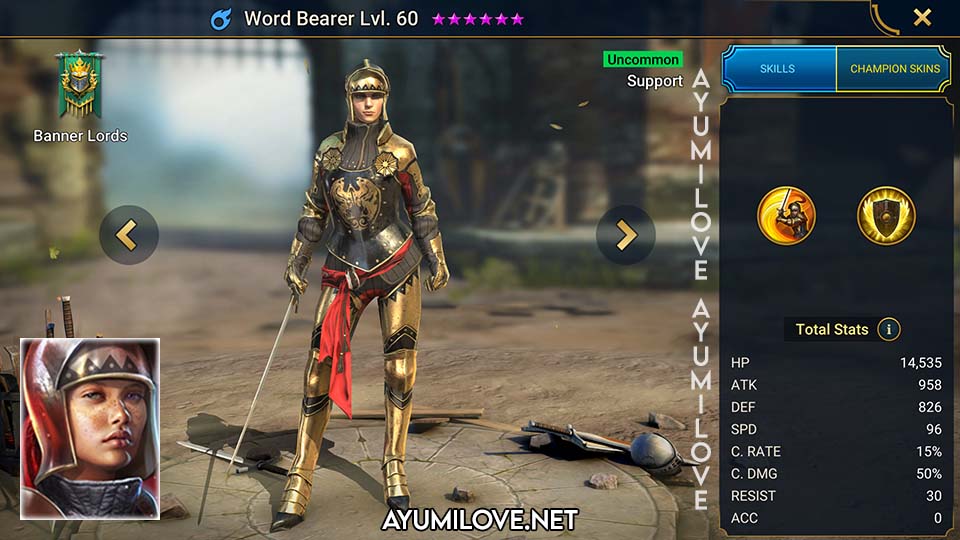Raid Shadow Legends Word Bearer Skill Mastery Equip Guide
