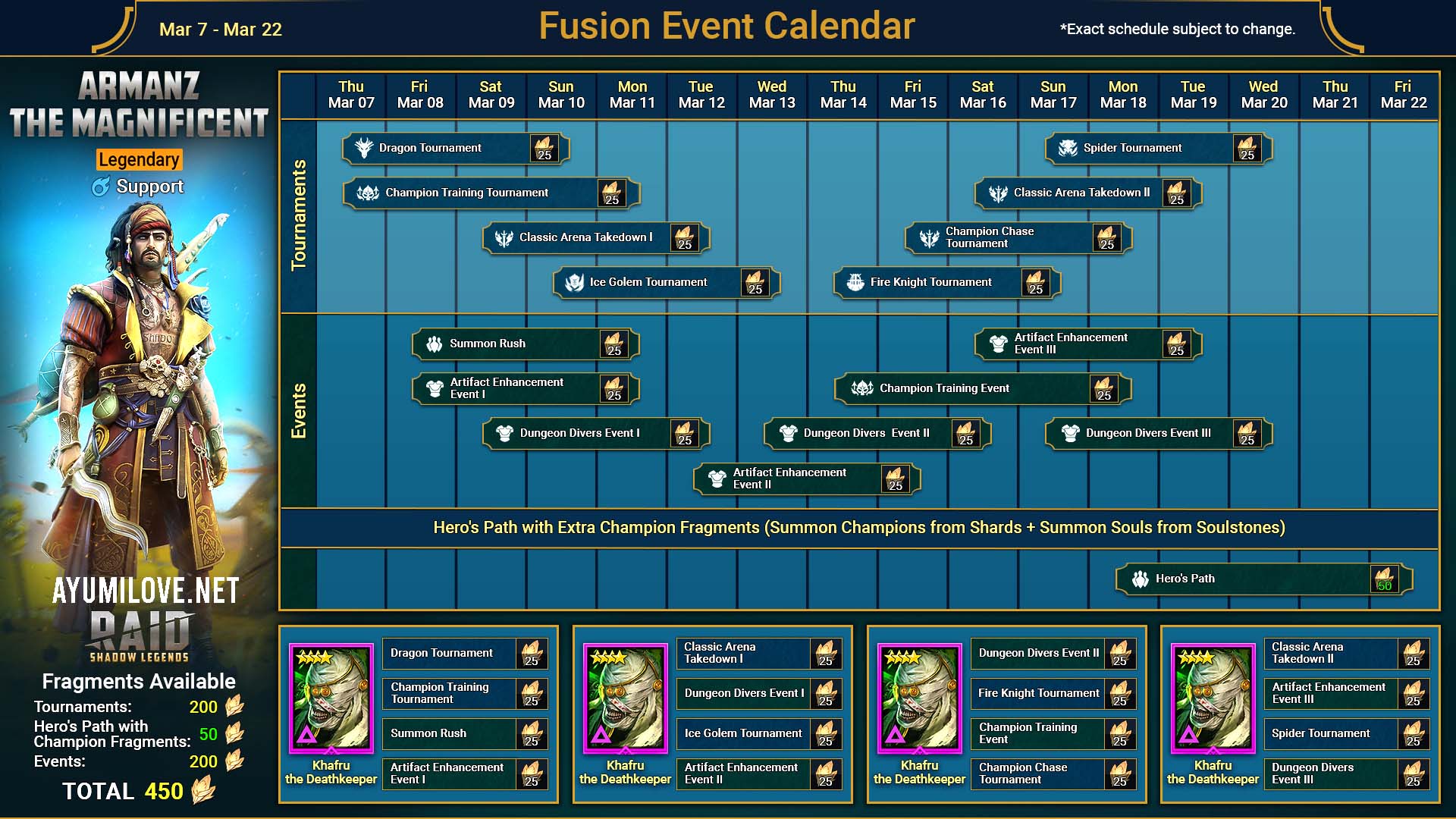 Raid Shadow Legends Champion Fusion 2024 Guide AyumiLove