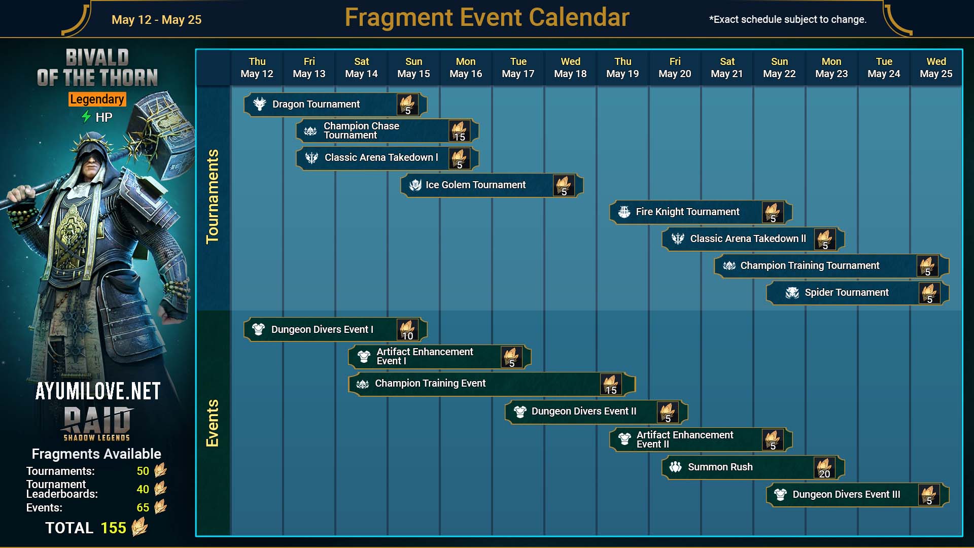 Raid Shadow Legends Events Calendar Printable Calendar 2023