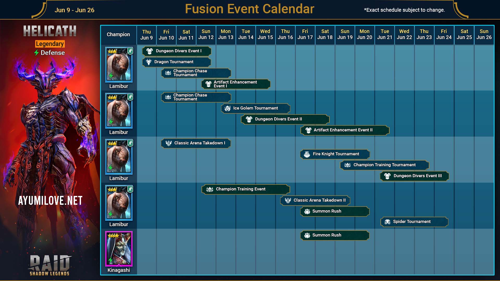 Raid Shadow Legends Champion Fusion 2022 Guide AyumiLove