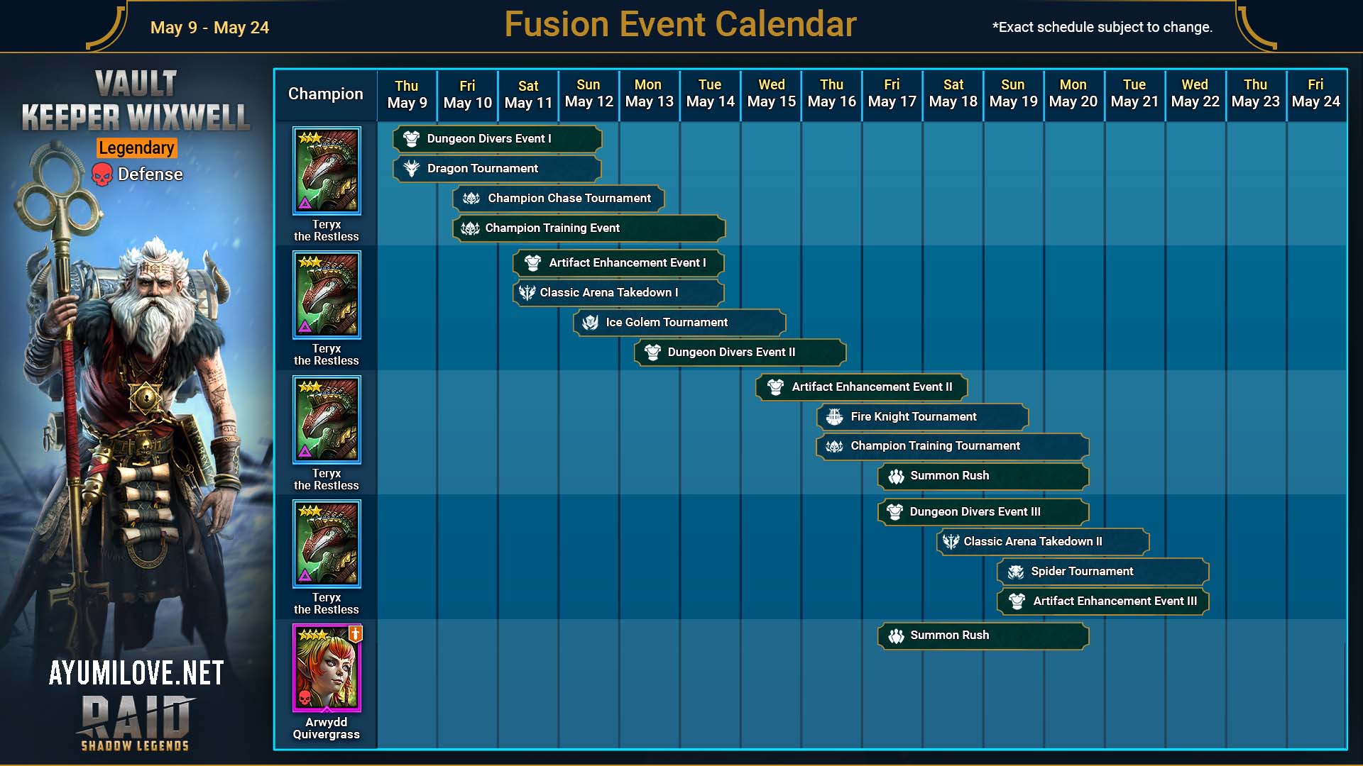 Raid Shadow Legends Champion Fusion 2024 Guide AyumiLove