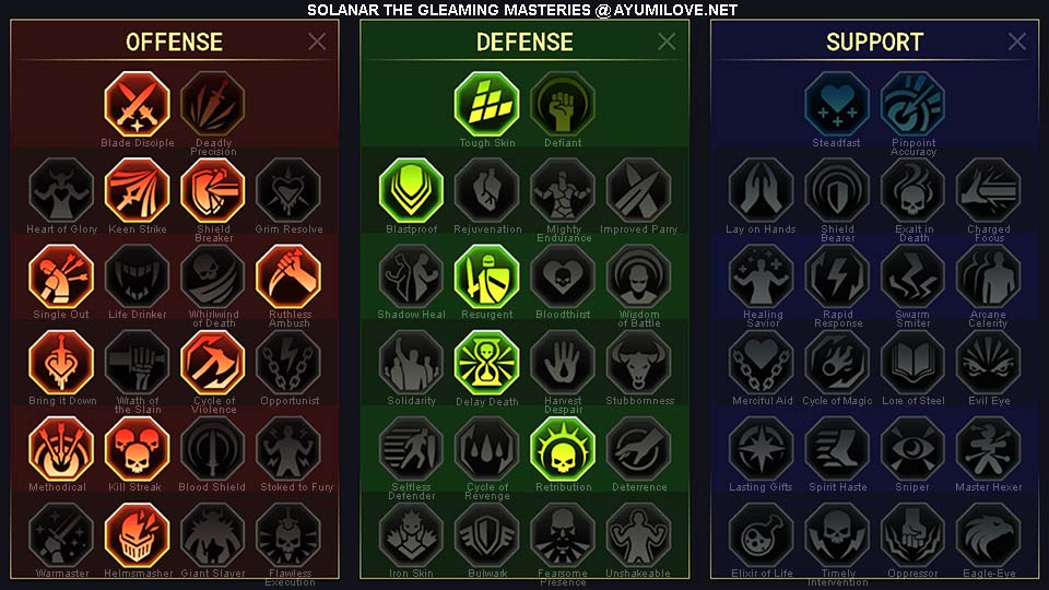 Raid Shadow Legends Solanar the Gleaming PvP Masteries Guide
