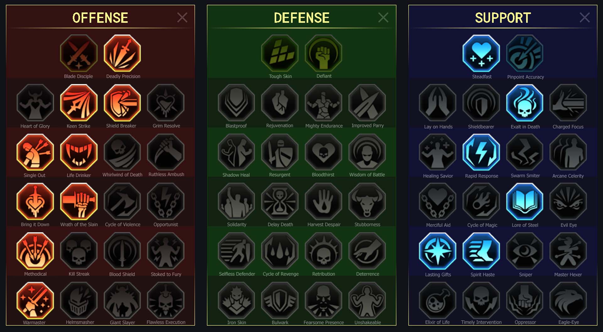 ninja raid shadow legends masteries