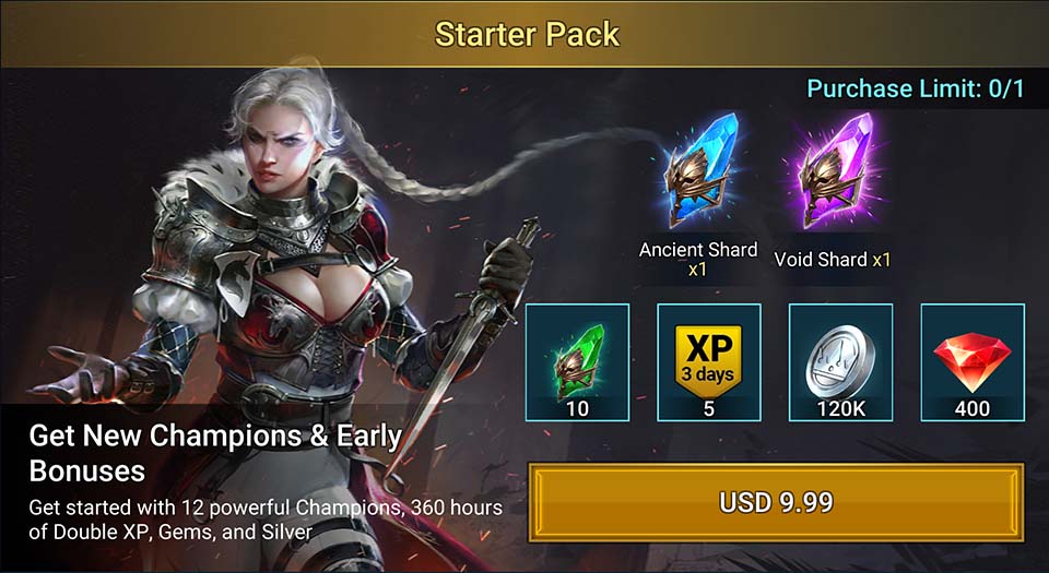 Udvej tage ned komplet Raid Shadow Legends List of Offer Packs Guide - AyumiLove